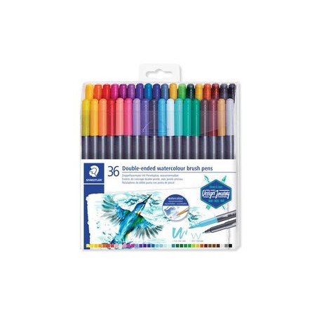 5242-ESTUCHE DE PLASTICO CON 36 ROTULADORES, COLORES SURTIDOS STAEDTLER 3001 TB36