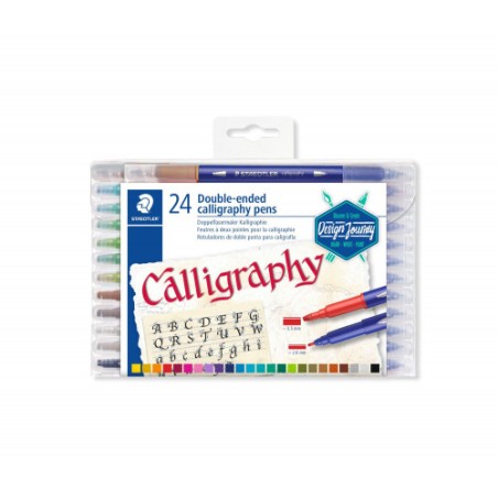 5246-ESTUCHE DE PLASTICO CON 24 ROTULADORES, COLORES SURTIDOS STAEDTLER 3005 TB24