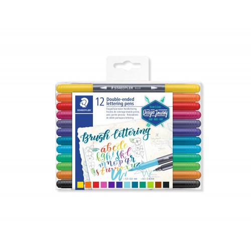 5247-ESTUCHE DE PLASTICO CON 12 ROTULADORES, COLORES SURTIDOS STAEDTLER 3004 TB12
