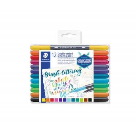 5247-ESTUCHE DE PLASTICO CON 12 ROTULADORES, COLORES SURTIDOS STAEDTLER 3004 TB12