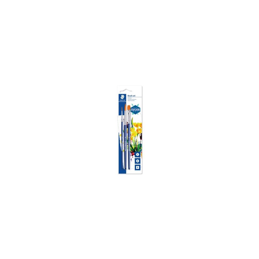 5254-Staedtler 989-SBK3-3 pincel para bellas artes 3 pieza(s)