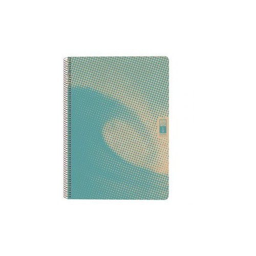 5267-CUADERNO ESPIRAL DIN-A4 RECICLADO FSC 80 HOJAS 80G. CUADRICULA 5X5. 4 ELEMENTS - WATER ESCOLOFI 130100100