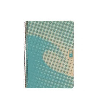 5267-CUADERNO ESPIRAL DIN-A4 RECICLADO FSC 80 HOJAS 80G. CUADRICULA 5X5. 4 ELEMENTS - WATER ESCOLOFI 130100100