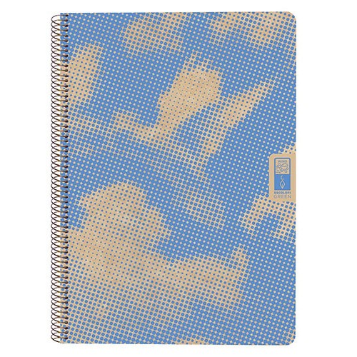 5269-CUADERNO ESPIRAL DIN-A4 RECICLADO FSC 80 HOJAS 80G. CUADRICULA 5X5. 4 ELEMENTS - AIR ESCOLOFI 130100300