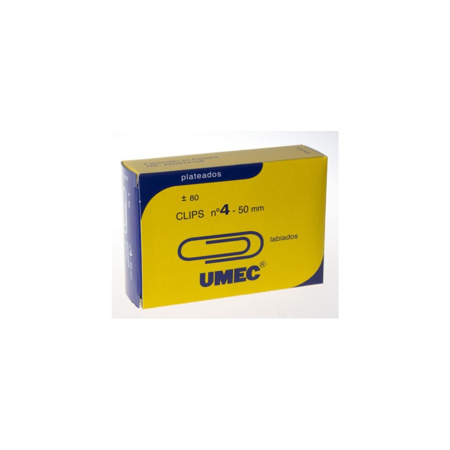 5288-CAJA 80 CLIP PLATEADO 50MM U201400 UMEC