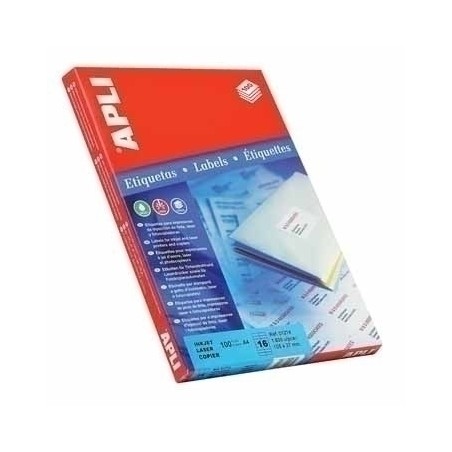 5293-CAJA 100 HOJAS ETIQUETA BLANCA ILC 48.5X25.4 1285 APLI
