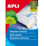 5314-CAJA 100 HOJAS ETIQUETA BLANCA ILC 105X74 1279 APLI