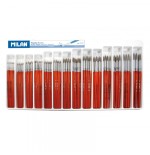 5354-BANDEJA 144 PINCELES ESCOLARES REDONDOS (SERIE 101) MILAN 80318