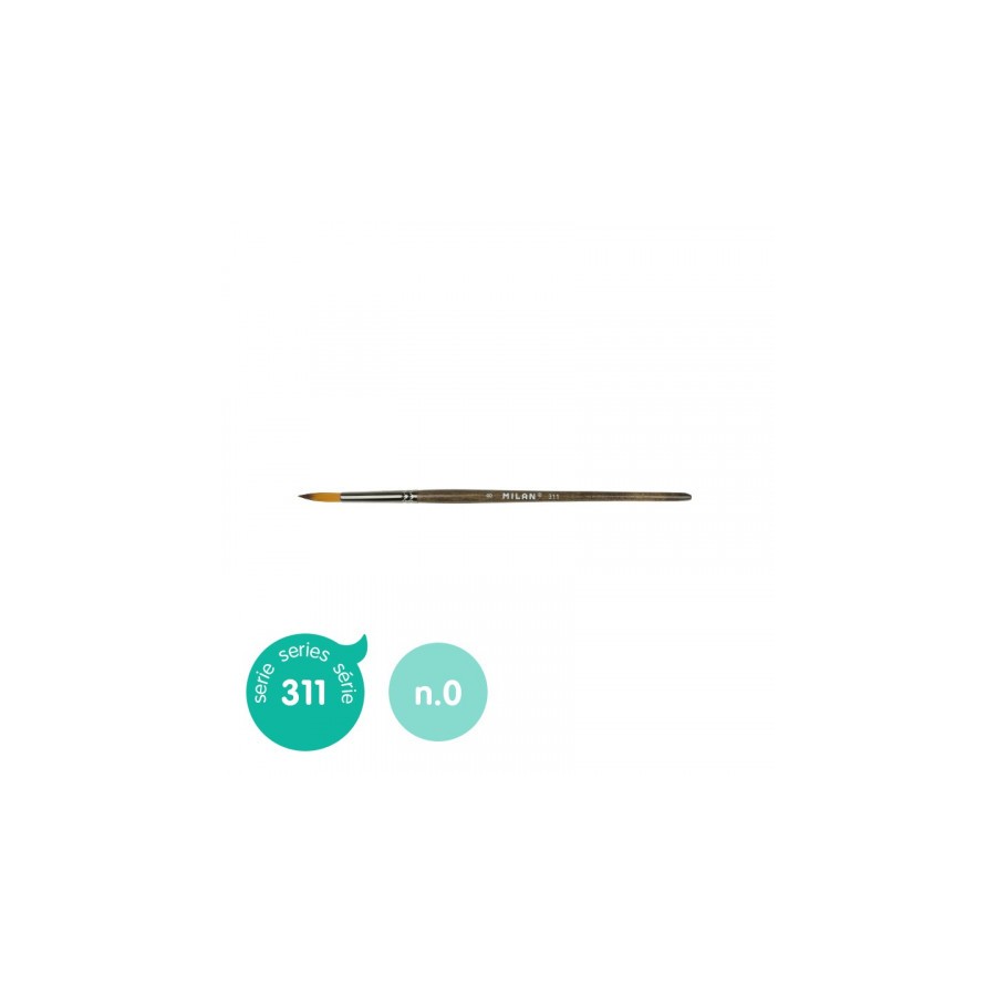 5360-PINCEL SINTETICO REDONDO SERIE 311, No 0  MILAN 80459