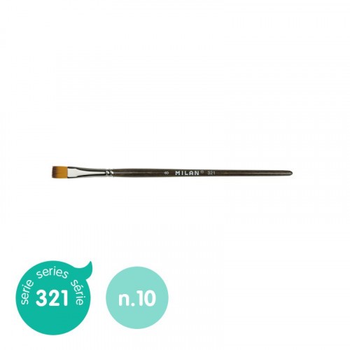 5368-PINCEL SINTETICO PLANO SERIE 321, No 10 MILAN 80479