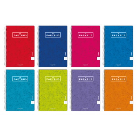 5395-CUADERNO TAPA CONTRACOLADA UNICLASIC 4o 80 HOJAS 90GR. 4X4 COLORES SURTIDOS PAPYRUS 8851099