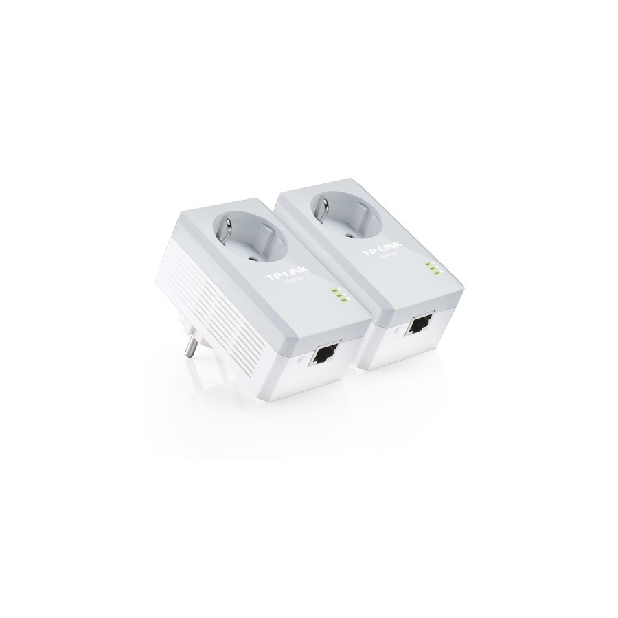 KIT INICIAL DE ADAPTADORES POWERLINES TP-LINK CON ENCHUFE INCORPORADO 500Mbps