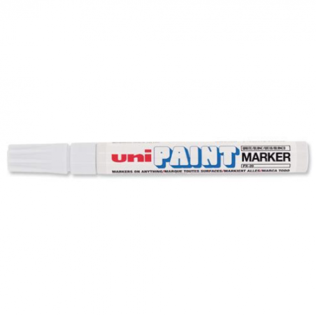 MARCADOR PERMANENTE PUNTA M 2,2-2,8MM. BLANCO UNI-BALL 545491000