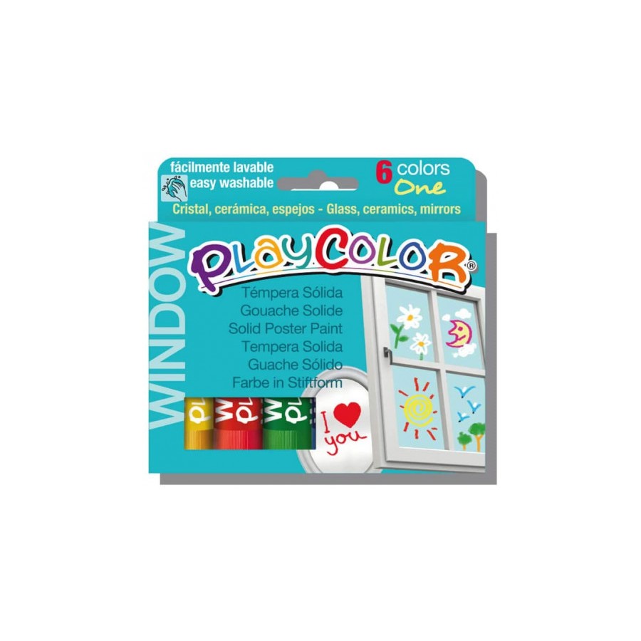 5423-ESTUCHE WINDOW ONE 6 COLORES SURTIDOS PLAYCOLOR 02001