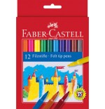 5441-ESTUCHE CARTON 12 ROTULADORES ESCOLARES FABER CASTELL 554201