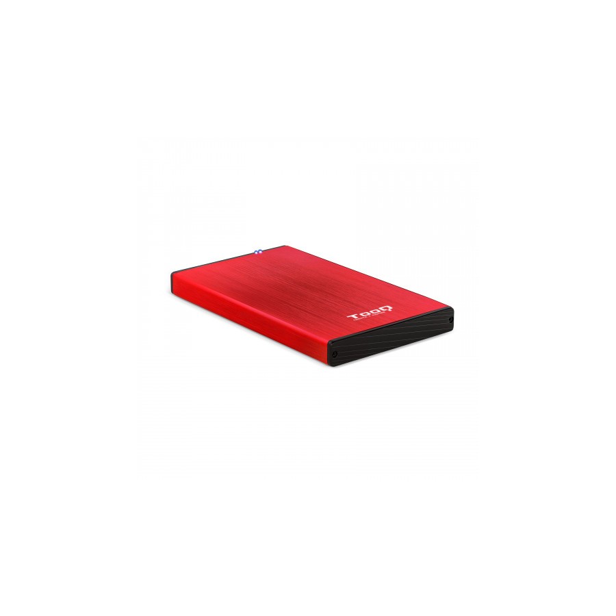 5450-TooQ TQE-2527R caja para disco duro externo 2.5" Caja de disco duro (HDD) Negro, Rojo