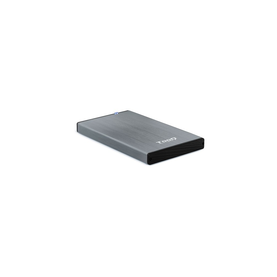 5454-TooQ TQE-2527G caja para disco duro externo Caja de disco duro (HDD) Negro, Gris 2.5"