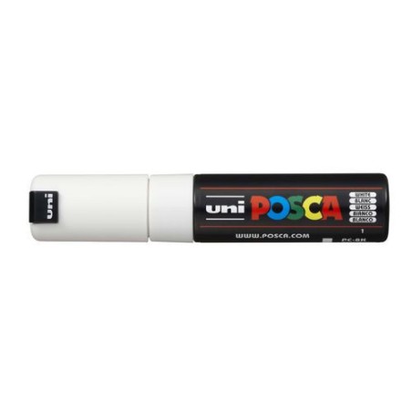 MARCADOR PC-8K POSCA PUNTA B 8MM. BLANCO UNI-BALL 300426000