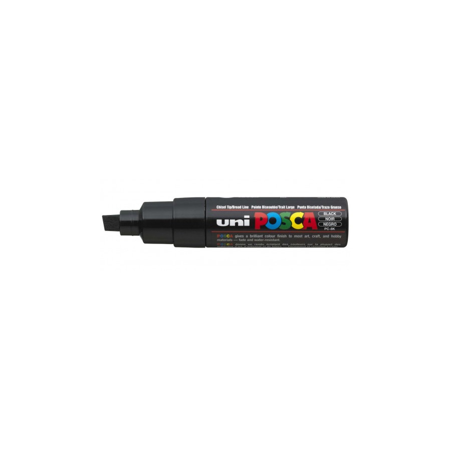 547-MARCADOR PC-8K POSCA PUNTA B 8MM. NEGRO UNI-BALL 300566000