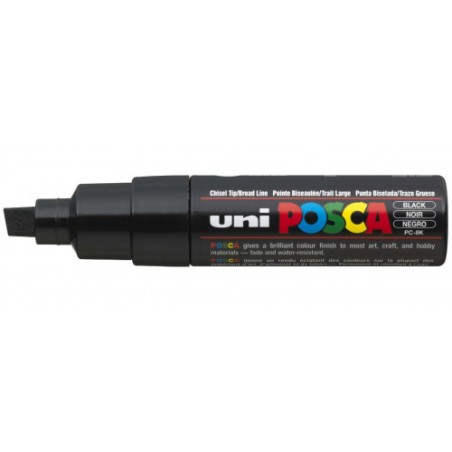 547-MARCADOR PC-8K POSCA PUNTA B 8MM. NEGRO UNI-BALL 300566000