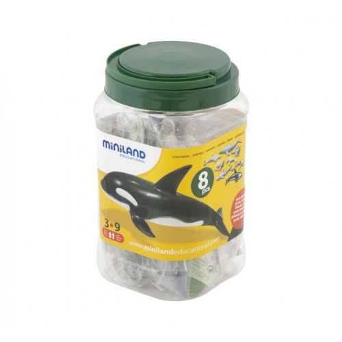 5520-JUEGO ANIMALES MARINOS 8 FIGURAS MINILAND 27460