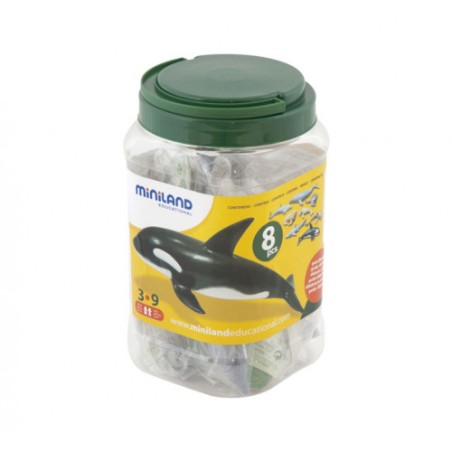 5520-JUEGO ANIMALES MARINOS 8 FIGURAS MINILAND 27460