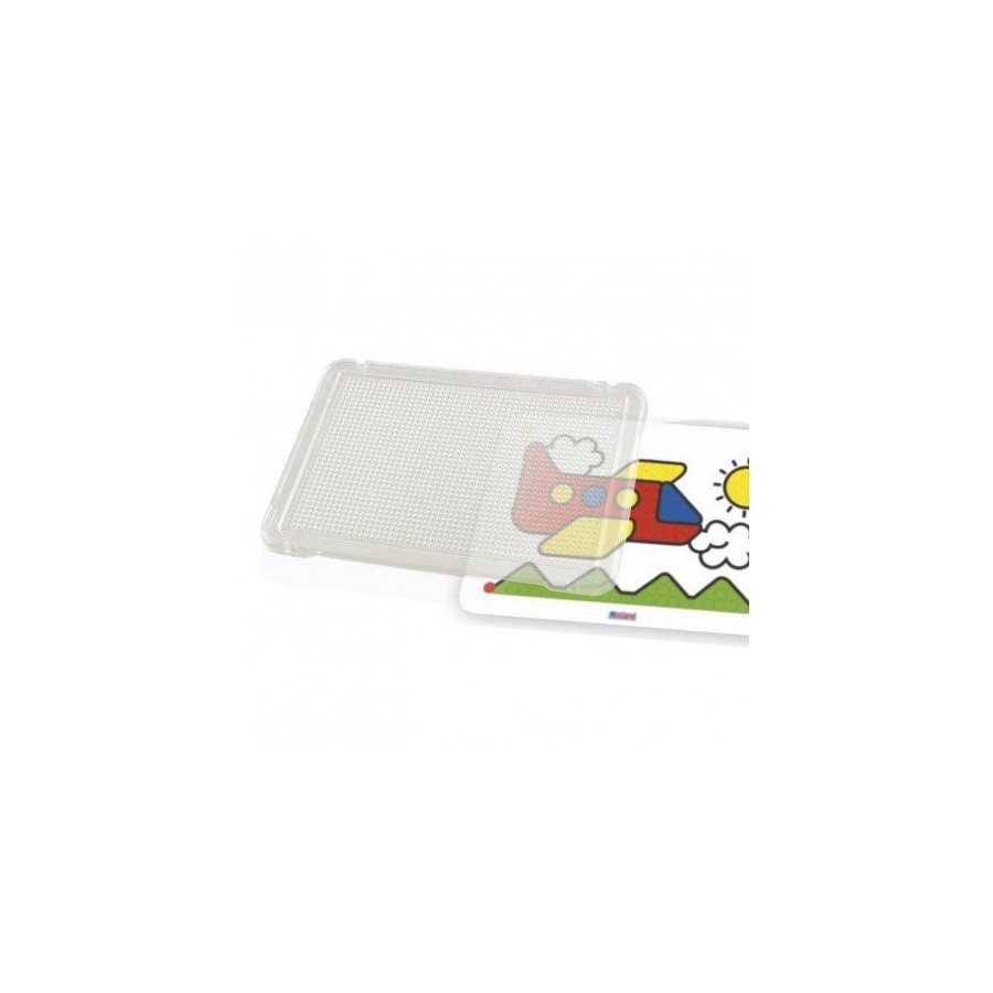 5538-JUEGO PLACA PARA PINCHOS TRANSPARENTE 31X21 CM SET DE 6 UNIDADES MINILAND 31830