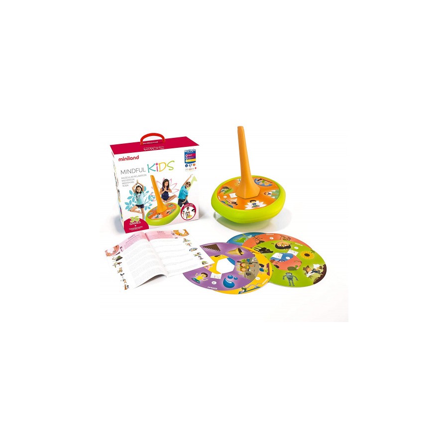 5541-JUEGO DIDACTICO MINDFULNES CON PEONZA GIGANTE Y GUIA DE EJERCICIOS MINILAND 31898