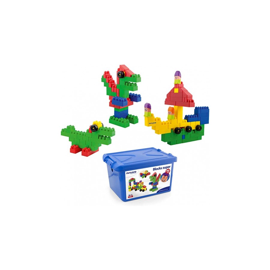 5550-JUEGO SUPER BLOCKS 96 PIEZAS MINILAND 32338