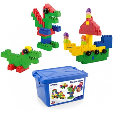 5550-JUEGO SUPER BLOCKS 96 PIEZAS MINILAND 32338
