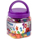 JUEGO LETRAS NUMEROS MAGNETICOS BOTE DE 162 PIEZAS MINILAND 97915
