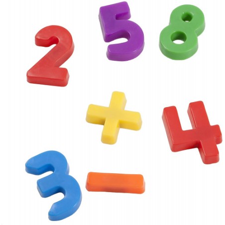 JUEGO LETRAS NUMEROS MAGNETICOS BOTE DE 162 PIEZAS MINILAND 97915