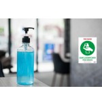 5622-SENALES ADHESIVOS PREIMPRESO  "USAR DESINFECTANTE PARA LAS MANOS" SOBRE DE 2 HOJAS EN A4 AVERY AV_KITCOVID3_ES