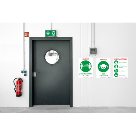 5626-SENALES ADHESIVOS PREIMPRESO  "CONSEJO PARA ESTORNUDAR" SOBRE DE 2 HOJAS EN A4 AVERY AV_KITCOVID5_ES