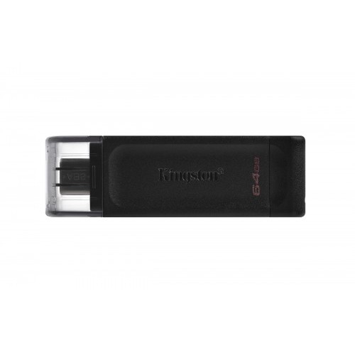 5663-Kingston Technology DataTraveler 70 unidad flash USB 64 GB USB Tipo C 3.2 Gen 1 (3.1 Gen 1) Negro