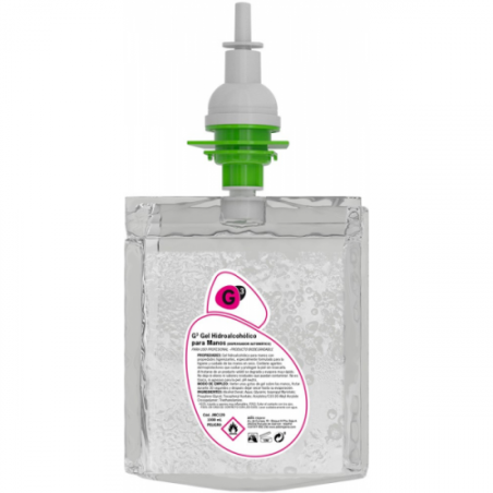 5670-CAJA 6 RECAMBIOS DE GEL HIDROALCOHOLICO (1 LITRO X RECAMBIO) G3 JA107