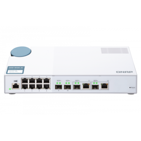 5677-QNAP QSW-M408-2C switch Gestionado L2 10G Ethernet (100/1000/10000) Blanco