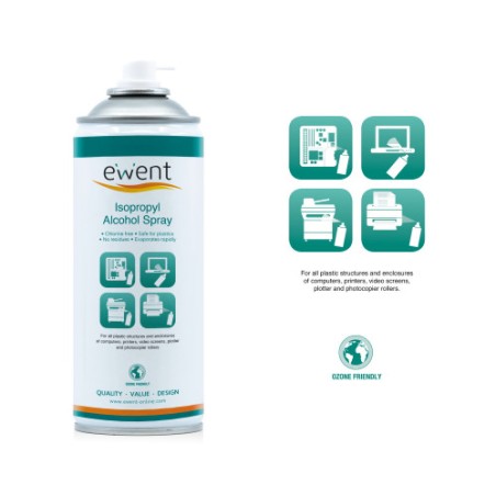 5681-Ewent EW5611 kit de limpieza para computadora Espray para limpieza de equipos Universal 400 ml