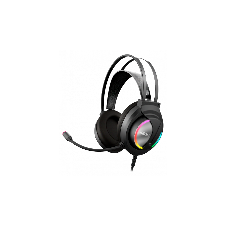 5685-Krom Kappa Auriculares Diadema Negro