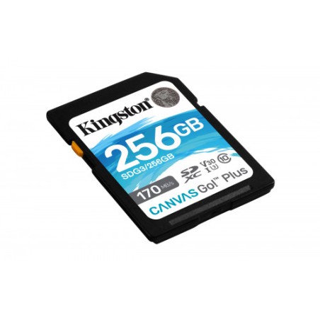 Kingston Technology Canvas Go! Plus memoria flash 256 GB SD Clase 10 UHS-I