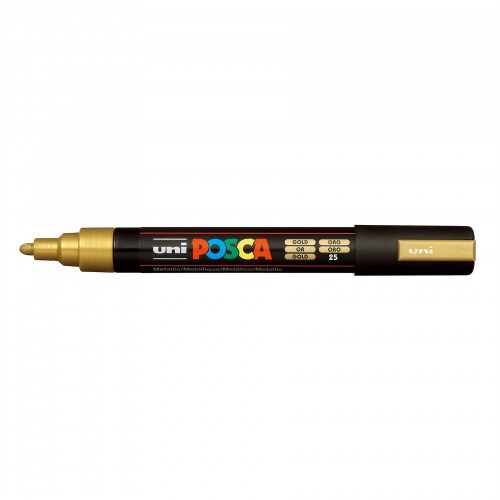 570-MARCADOR PC-5M POSCA 1.8-2.5MM ORO UNI-BALL 286666000