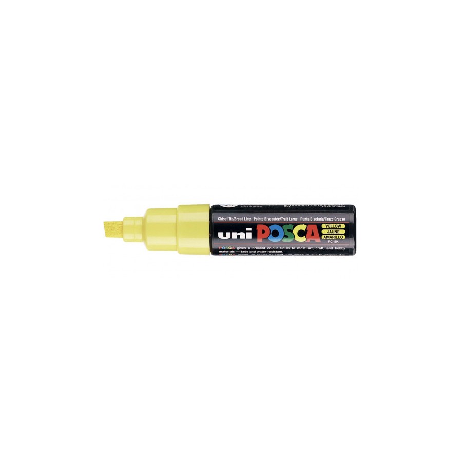 571-MARCADOR PC-8K POSCA PUNTA B 8MM. AMARILLO UNI-BALL 300434000