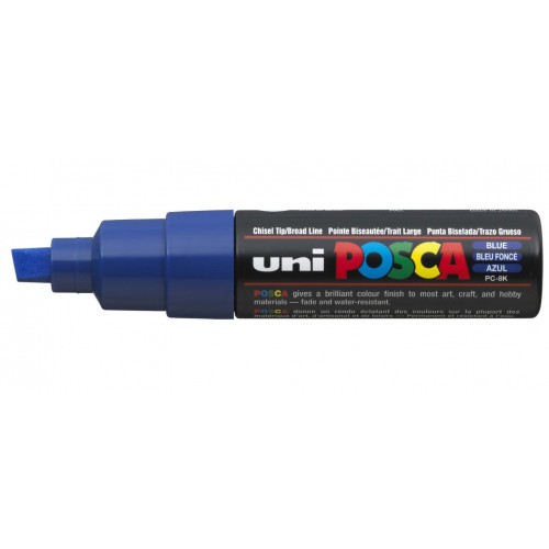 572-MARCADOR PC-8K POSCA PUNTA B 8MM. AZUL UNI-BALL 300491000