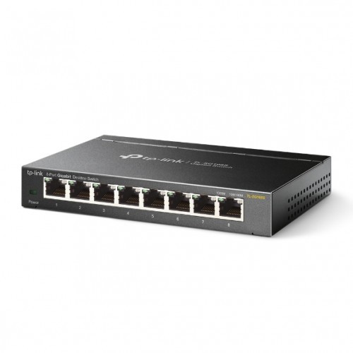 5729-TP-LINK TL-SG108S No administrado L2 Gigabit Ethernet (10/100/1000) Negro