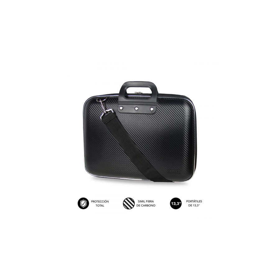SUBBLIM Maletin Ordenador EVA Laptop Bag Carbon 13,3" Black