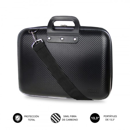 SUBBLIM Maletin Ordenador EVA Laptop Bag Carbon 13,3" Black
