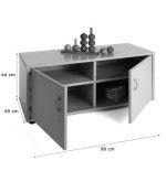 5793-MUEBLE SUPERBAJO ARMARIO 4 CASILLAS HAYA MOBEDUC 600104HPS18