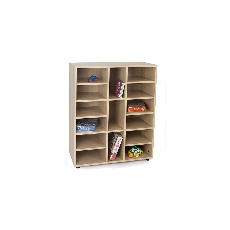 5810-MUEBLE INTERMEDIO 15 CASILLAS HAYA MOBEDUC 600811HP18