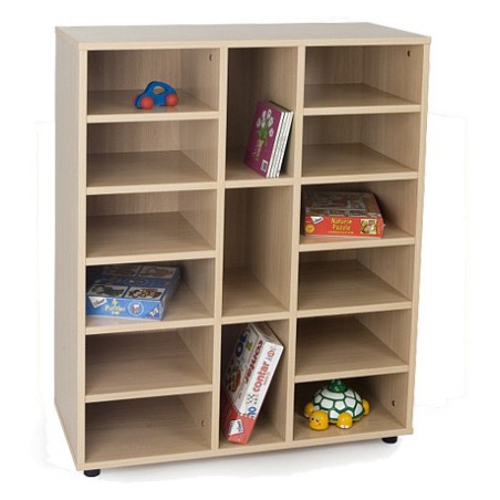 5810-MUEBLE INTERMEDIO 15 CASILLAS HAYA MOBEDUC 600811HP18