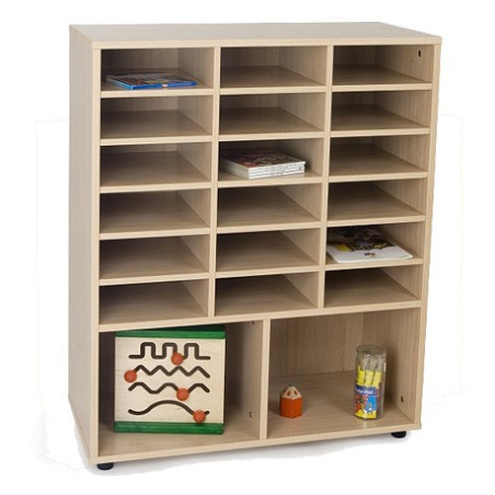 5814-MUEBLE INTERMEDIO 2 CASILLAS Y CASILLERO HAYA MOBEDUC 600813HP18